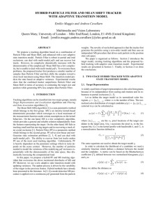 HYBRID PARTICLE FILTER AND MEAN SHIFT TRACKER WITH