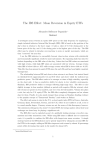 The IBS Effect: Mean Reversion in Equity ETFs