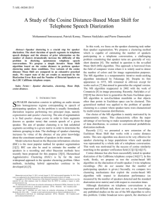 A Study of the Cosine Distance-Based Mean Shift for