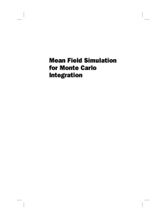 Mean Field Simulation for Monte Carlo Integration