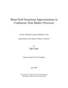 Mean Field Variational Approximations