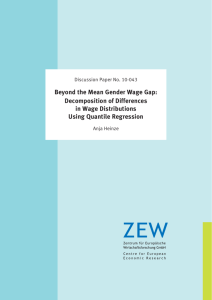 Beyond the Mean Gender Wage Gap: Decomposition of