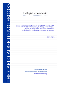 Mean-variance inefficiency of CRRA and CARA utility functions for