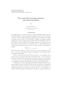 The mean field traveling salesman and related problems