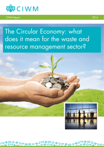 The Circular Economy: what does it mean for the waste and