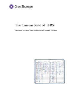 The Current State of IFRS