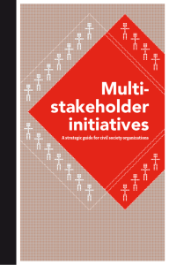 Multi-stakeholder initiatives