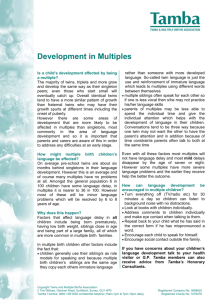 Development in Multiples