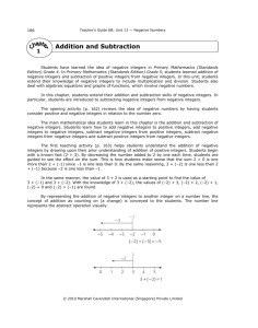 Unit 13 - Negative Numbers