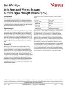 Received Signal Strength Indicator (RSSI)