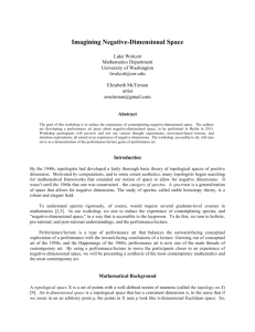 Imagining Negative-Dimensional Space