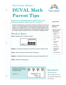 DUVAL Math Parent Tips
