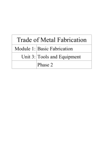 Trade of Metal Fabrication