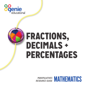 fraction circles - Genie Educational