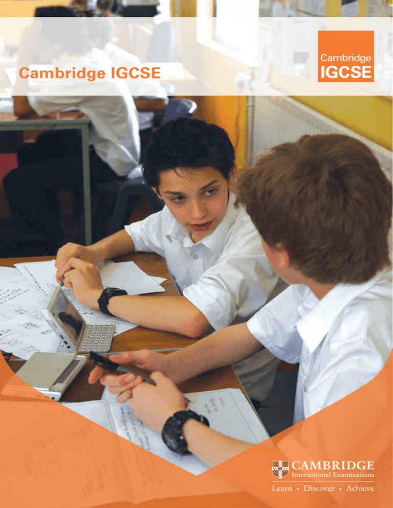 Cambridge IGCSE - Cambridge International Examinations