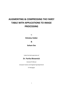 augmenting & compressing the farey table with applications to