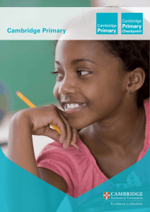 Cambridge Primary Brochure