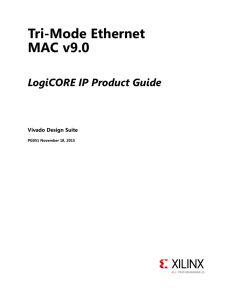 Tri-Mode Ethernet MAC v9.0 Product Guide