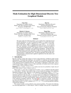 Mode Estimation for High Dimensional Discrete Tree Graphical