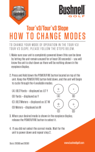 how to change modes