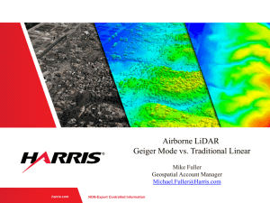 Airborne LiDAR Geiger Mode vs. Traditional Linear