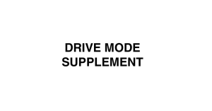 2016 Dodge Challenger/Charger Drive Mode Supplement