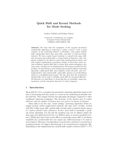 Quick Shift and Kernel Methods for Mode Seeking