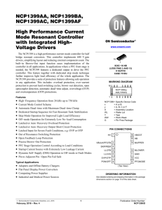 NCP1399 - High Performance Current Mode