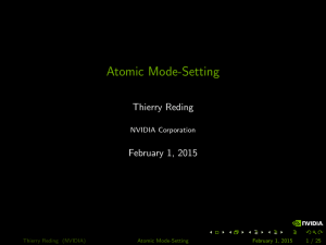 Atomic Mode-Setting (slides)