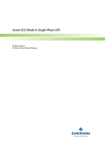 Active ECO Mode in Single-Phase UPS