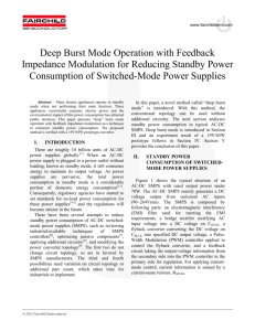 Deep Burst Mode Operation with Feedback Impedance Modulation