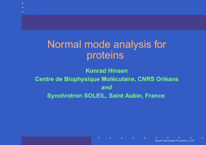 Normal mode analysis for proteins