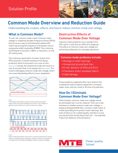 Common Mode Overview and Reduction Guide