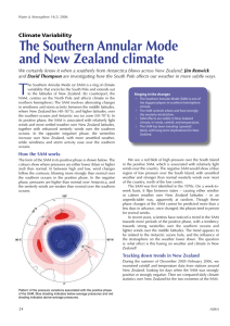 The Southern Annular Mode and New Zealand climate