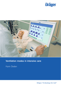 Ventilation modes in intensive care