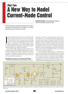 A New Way to Model Current-Mode Control