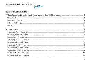 Tournament mode - International Crossminton Organisation