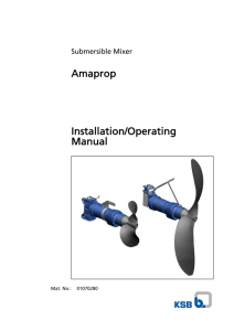 Amaprop Installation/Operating Manual