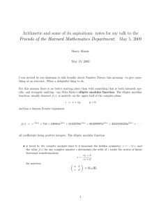 Arithmetic and some of its aspirations