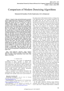 Comparison of Modern Denoising Algorithms