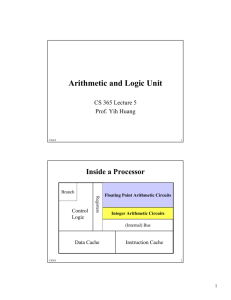 Arithmetic and Logic Unit