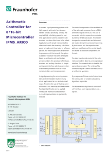 Arithmetic Controller as 8/16 bit Extension [ PDF