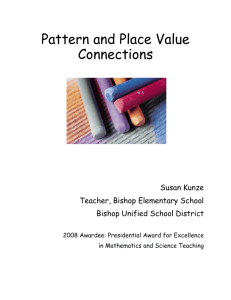 Pattern and Place Value Connections