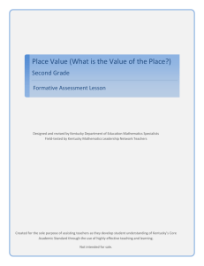 Place Value (What is the Value of the Place?)