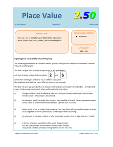 Place Value - Mike Ollerton