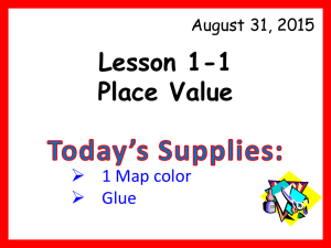 Lesson 1-1 Place Value
