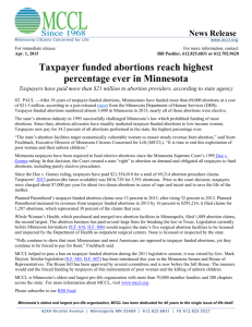 Taxpayer funded abortions reach highest percentage ever in