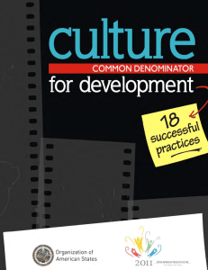 Culture, common denominator for development