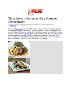 Three Seventy Common Has a Common Denominator
