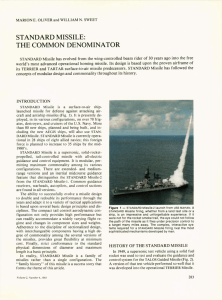 standard missile: the common denominator